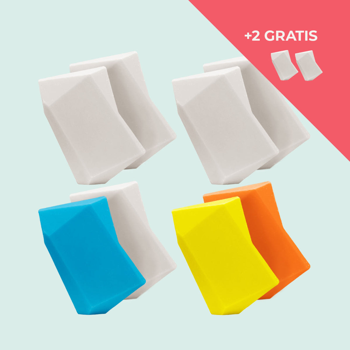 Festes Shampoo Vorratsset. 8 Feste Shampoo & Duschgel inkl. 2 Gratis Feste Shampoo & Duschgel