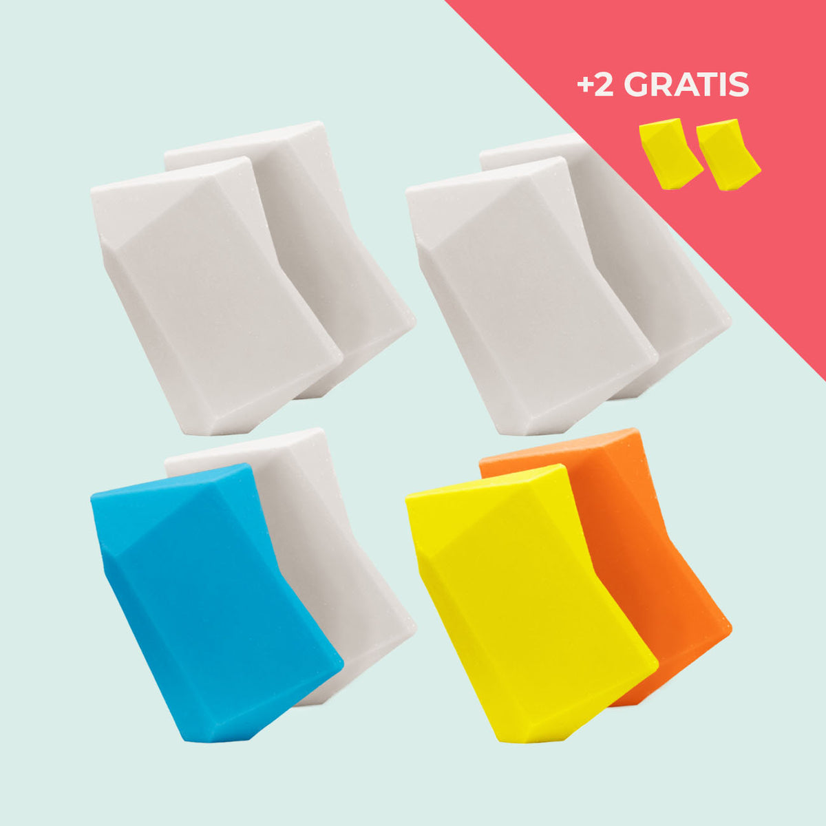 Festes Shampoo Vorratsset. 8 Feste Shampoo & Duschgel inkl. 2 Gratis Feste Shampoo & Duschgel