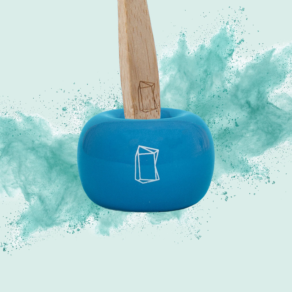 Zahnbürstenständer in blau