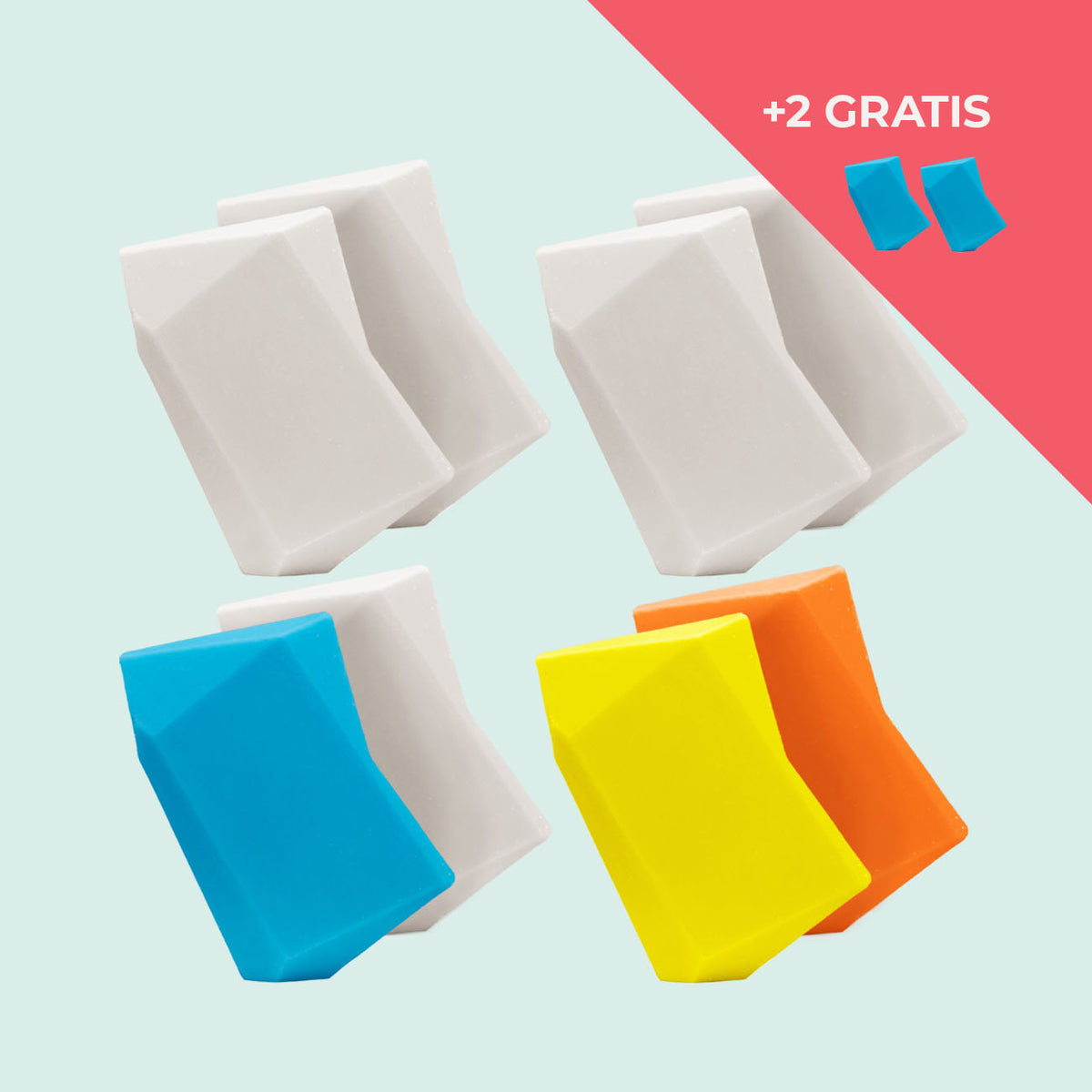 Festes Shampoo Vorratsset. 8 Feste Shampoo & Duschgel inkl. 2 Gratis Feste Shampoo & Duschgel