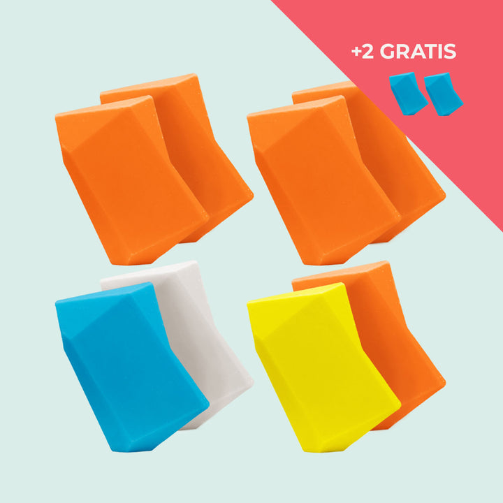 Festes Shampoo Vorratsset. 8 Feste Shampoo & Duschgel inkl. 2 Gratis Feste Shampoo & Duschgel