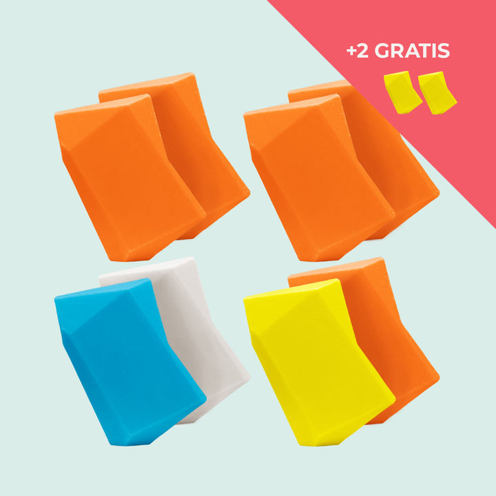 Festes Shampoo Vorratsset. 8 Feste Shampoo & Duschgel inkl. 2 Gratis Feste Shampoo & Duschgel