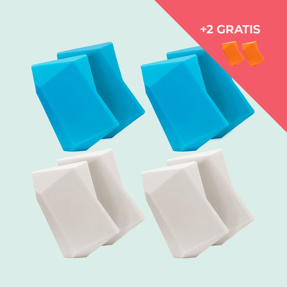 Festes Shampoo Vorratsset. 8 Feste Shampoo & Duschgel inkl. 2 Gratis Feste Shampoo & Duschgel
