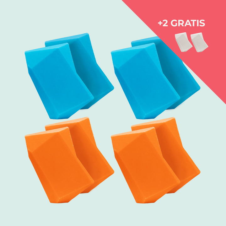 Festes Shampoo Vorratsset. 8 Feste Shampoo & Duschgel inkl. 2 Gratis Feste Shampoo & Duschgel