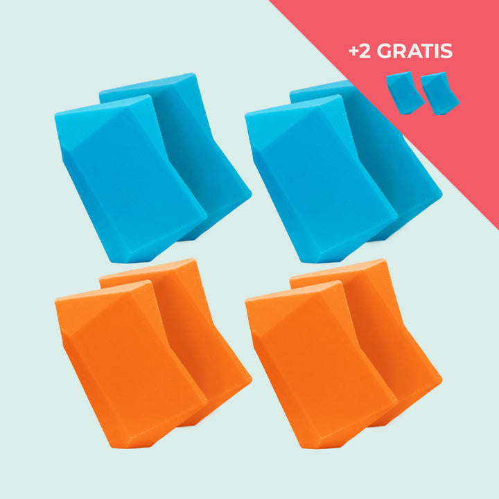 Festes Shampoo Vorratsset. 8 Feste Shampoo & Duschgel inkl. 2 Gratis Feste Shampoo & Duschgel