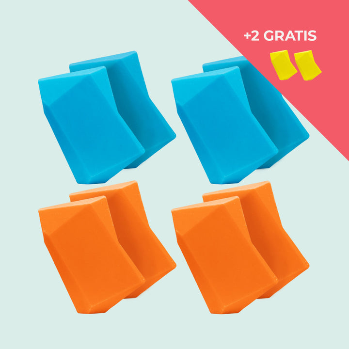 Festes Shampoo Vorratsset. 8 Feste Shampoo & Duschgel inkl. 2 Gratis Feste Shampoo & Duschgel