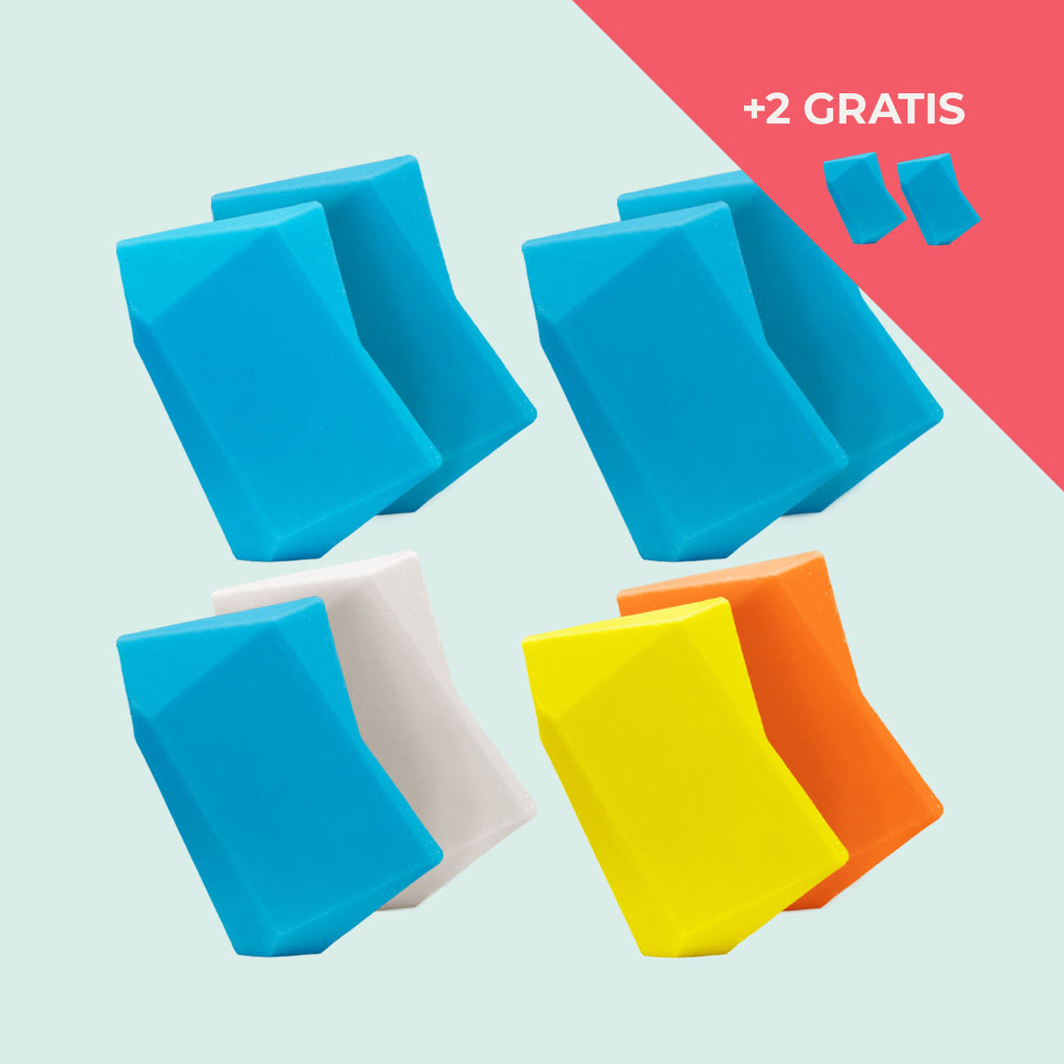 Festes Shampoo Vorratsset. 8 Feste Shampoo & Duschgel inkl. 2 Gratis Feste Shampoo & Duschgel