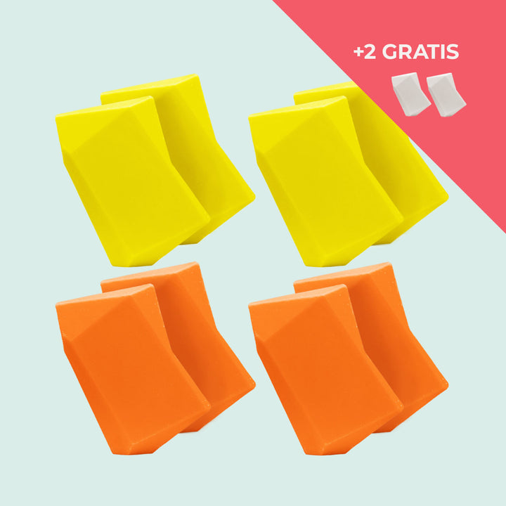 Festes Shampoo Vorratsset. 8 Feste Shampoo & Duschgel inkl. 2 Gratis Feste Shampoo & Duschgel