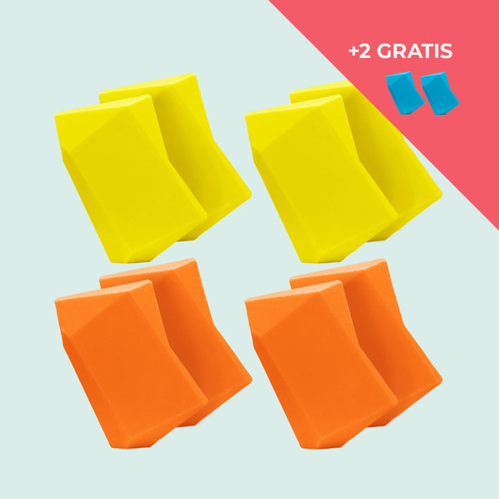 Festes Shampoo Vorratsset. 8 Feste Shampoo & Duschgel inkl. 2 Gratis Feste Shampoo & Duschgel