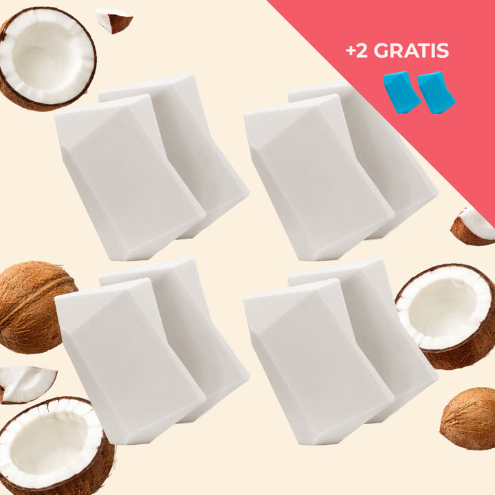 Festes Shampoo Vorratsset. 8 Feste Shampoo & Duschgel inkl. 2 Gratis Feste Shampoo & Duschgel