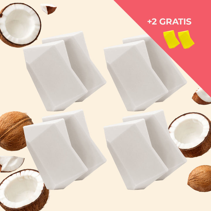 Festes Shampoo Vorratsset. 8 Feste Shampoo & Duschgel inkl. 2 Gratis Feste Shampoo & Duschgel