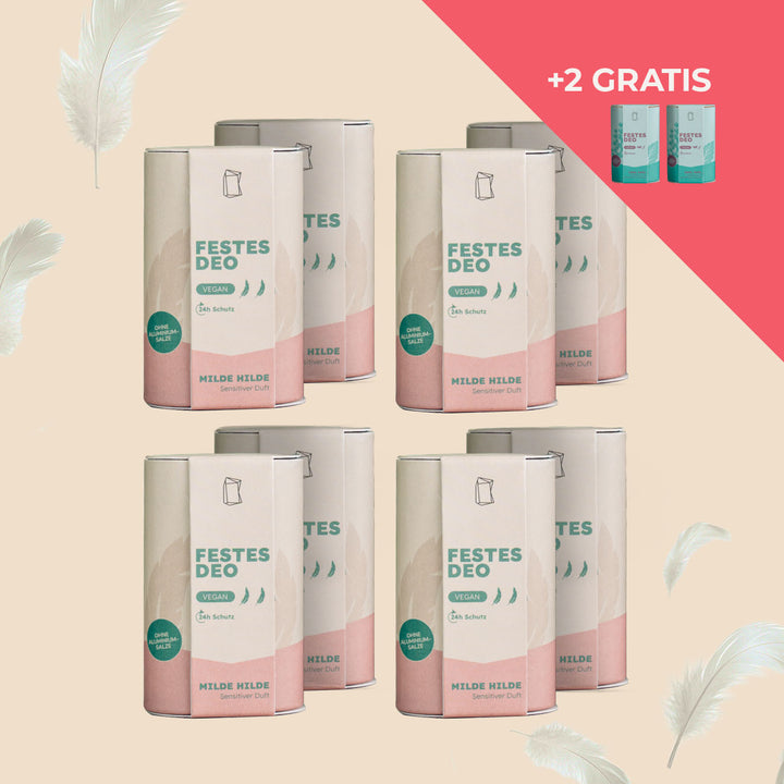  festes Deo Vorratsset. 8x festes Deo+ 2 Gratis Deo